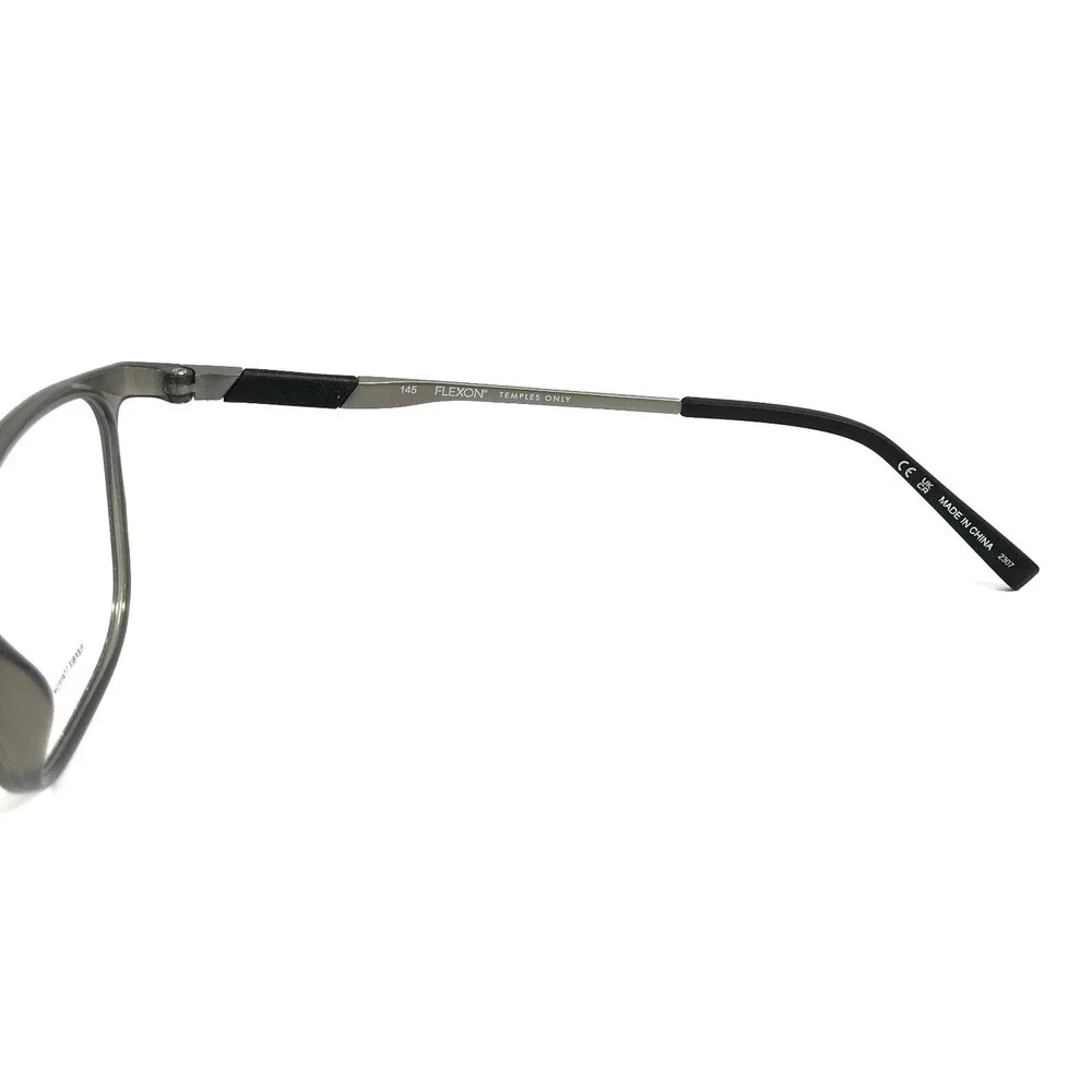 Flexon Eyeglasses Frames EP8017 057 Matte Gray Crystal Square Full Rim 54-19-145